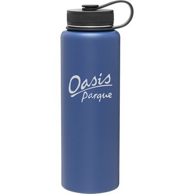 40 oz h2go Venture Water Bottle (Matte Navy)